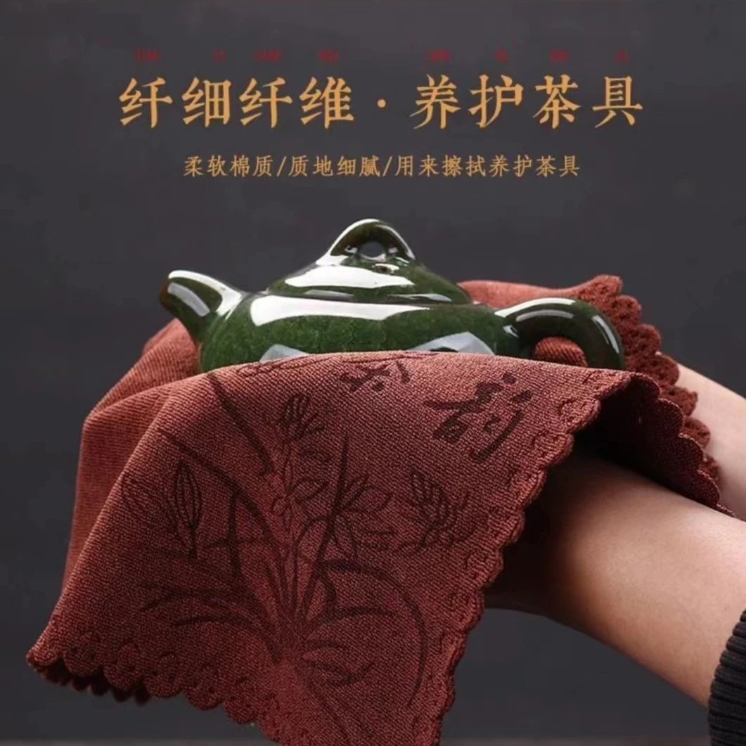 日式棉麻多功能茶道养壶巾高档禅意茶台干泡茶具茶布茶席吸水抹布