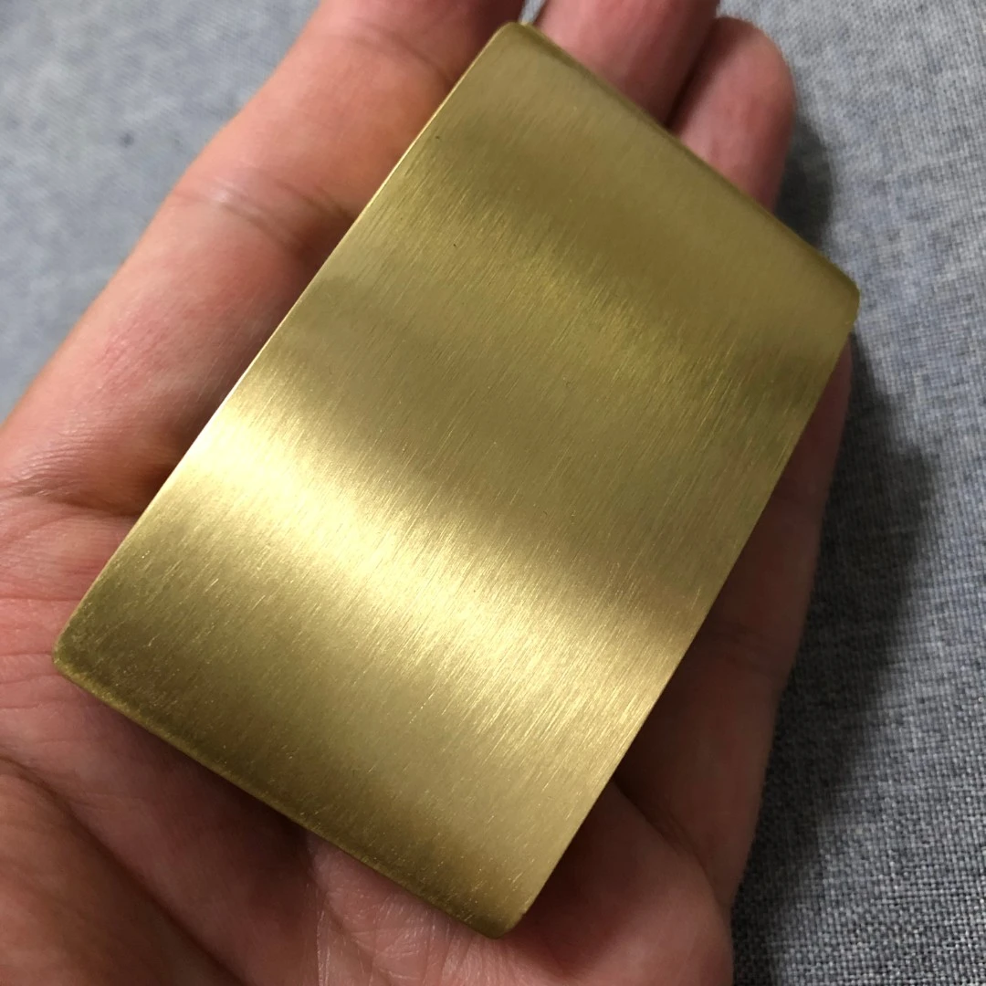 平面光面黄铜自动皮带扣头适用男士时尚休闲百搭