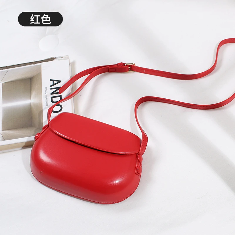 【慧美家】2024新款复古百搭简约马鞍斜挎小包包