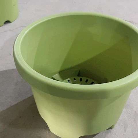 树脂20CM（含）-50CM（不含）小矮盆31口2个绿色无托