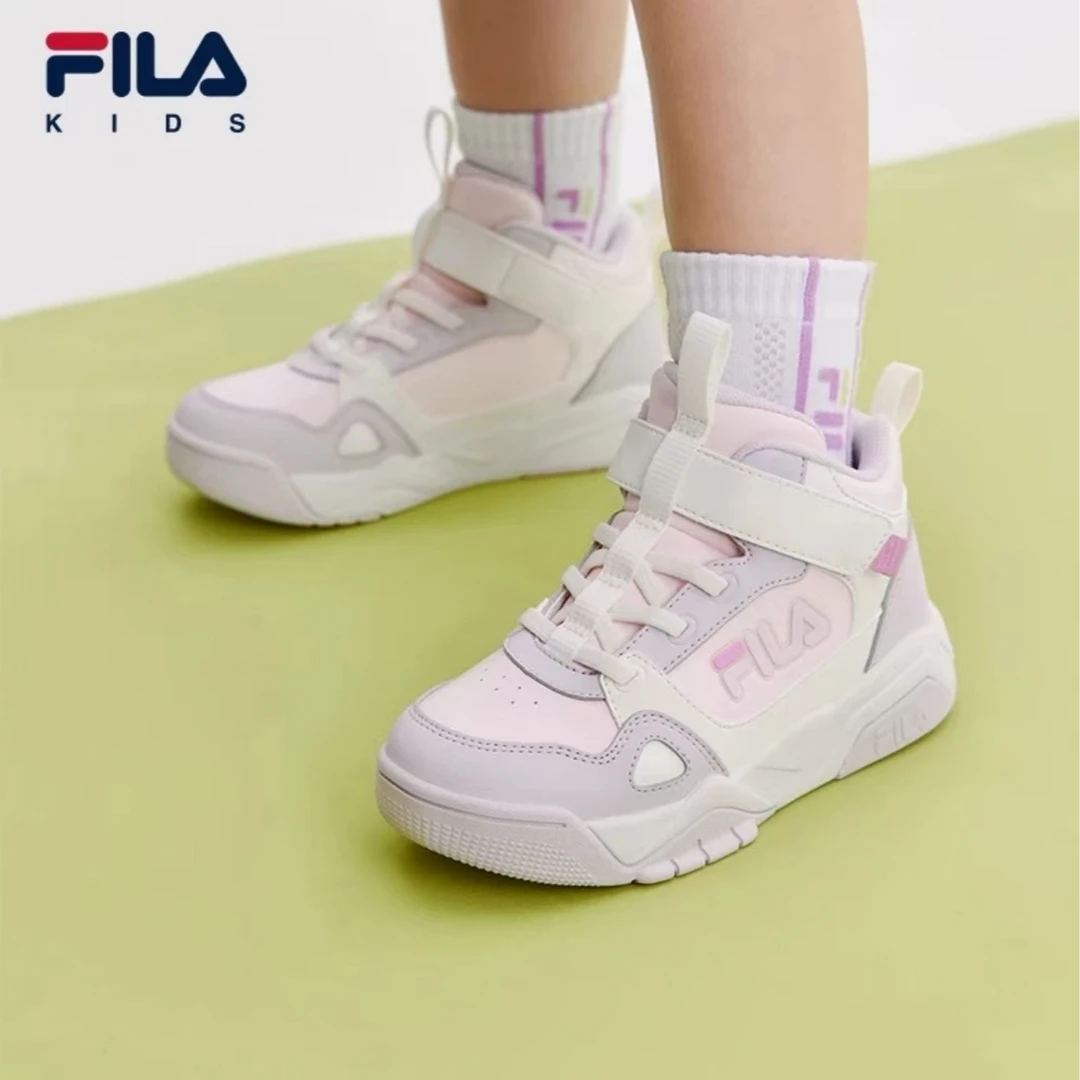 【斐乐儿童】畅想曲秋爆款小童时尚百搭透气经典休闲板鞋K54B431301