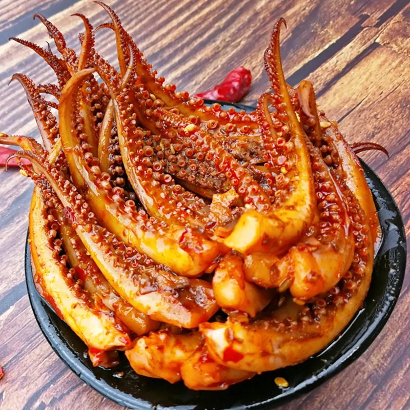【19.9元20包】湘山红铁板鱿鱼丝香辣味鱿鱼须片仔麻辣海鲜即食零