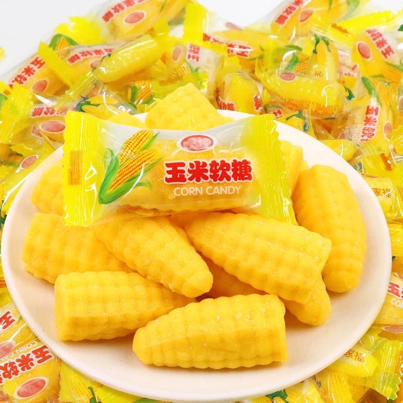 【19.9元1000g】玉米味硬糖软糖结婚喜糖年货糖果零食玉米糖q软糖
