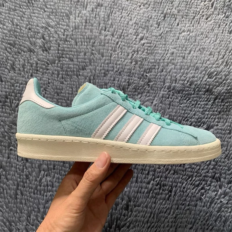 Adidas阿迪达斯三叶草男女板鞋复古低帮薄荷绿运动休闲鞋 ID7318