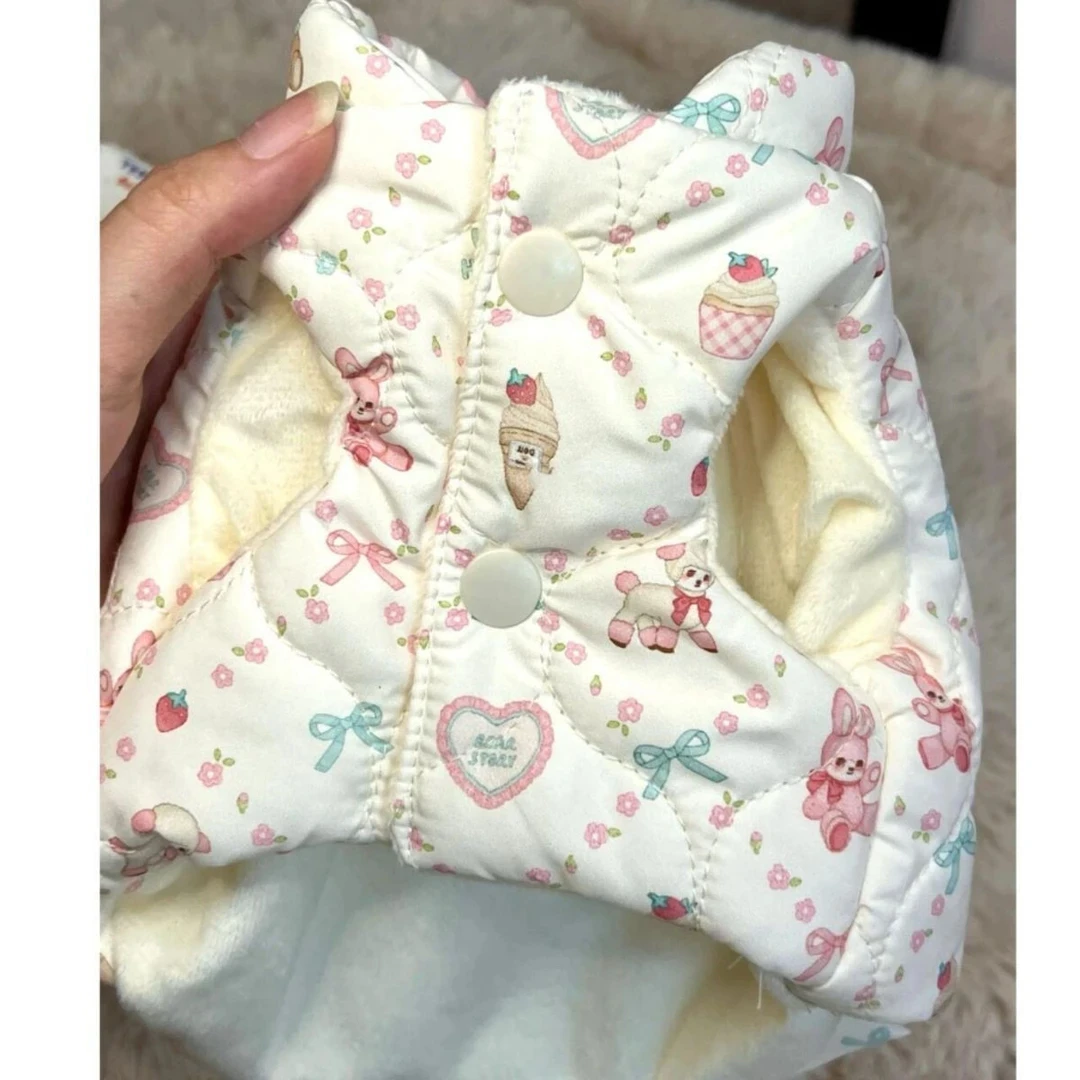 韩系秋冬狗狗保暖宠物马甲外套可爱雪纳瑞泰迪比熊猫咪背心百搭款