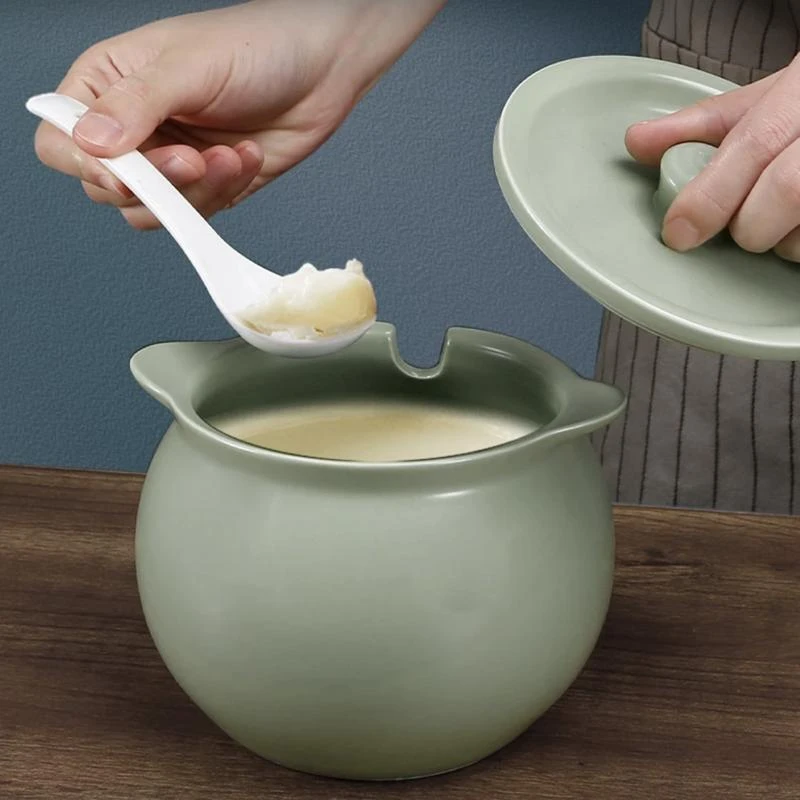 猪油罐家用耐高温陶瓷油泼辣子罐厨房调味罐辣椒油专用储存罐纯色