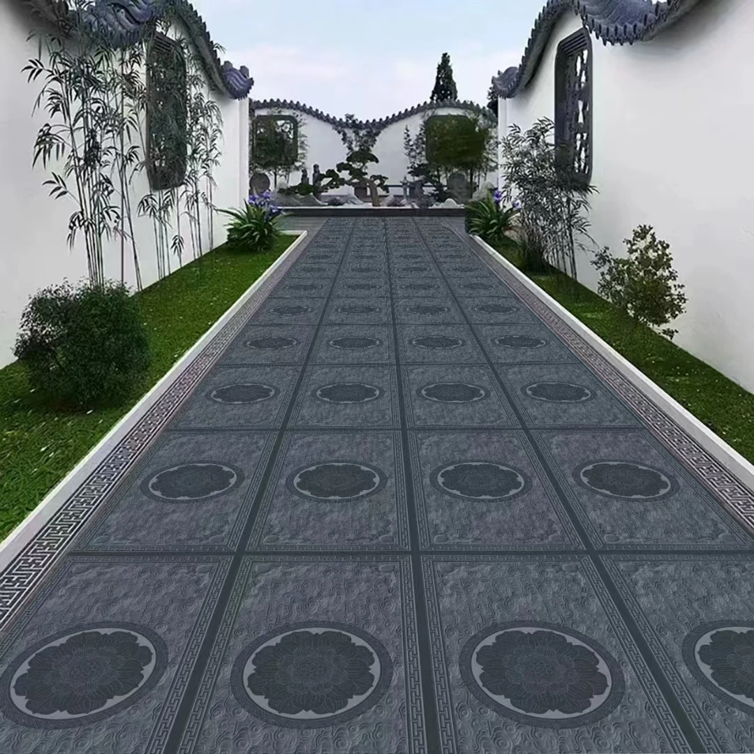 唐莲仿古建地砖室外别墅花园铺地面广场庭院青砖雕民宿农村四合院