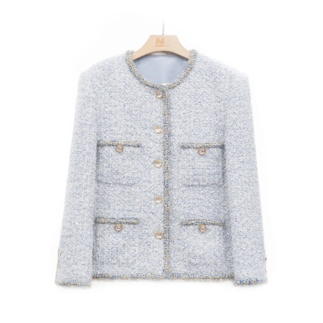 杭州超哥【小蓝】2024新款高端小香风外套CO83563