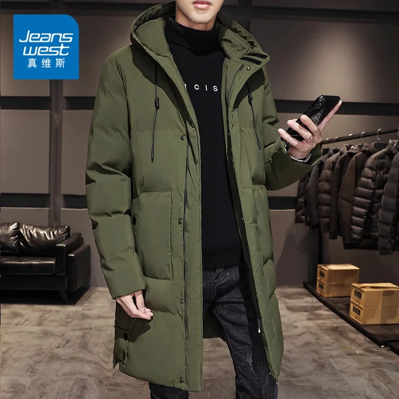 真维斯中长款棉衣男士大衣2025新款外套时尚棉服风衣棉袄加厚冬季