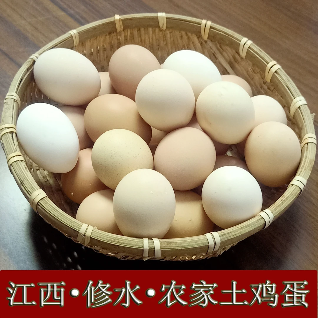 舌尖上的玉食散养正宗农家土鸡蛋50枚新鲜虫草月子蛋营养批发包邮
