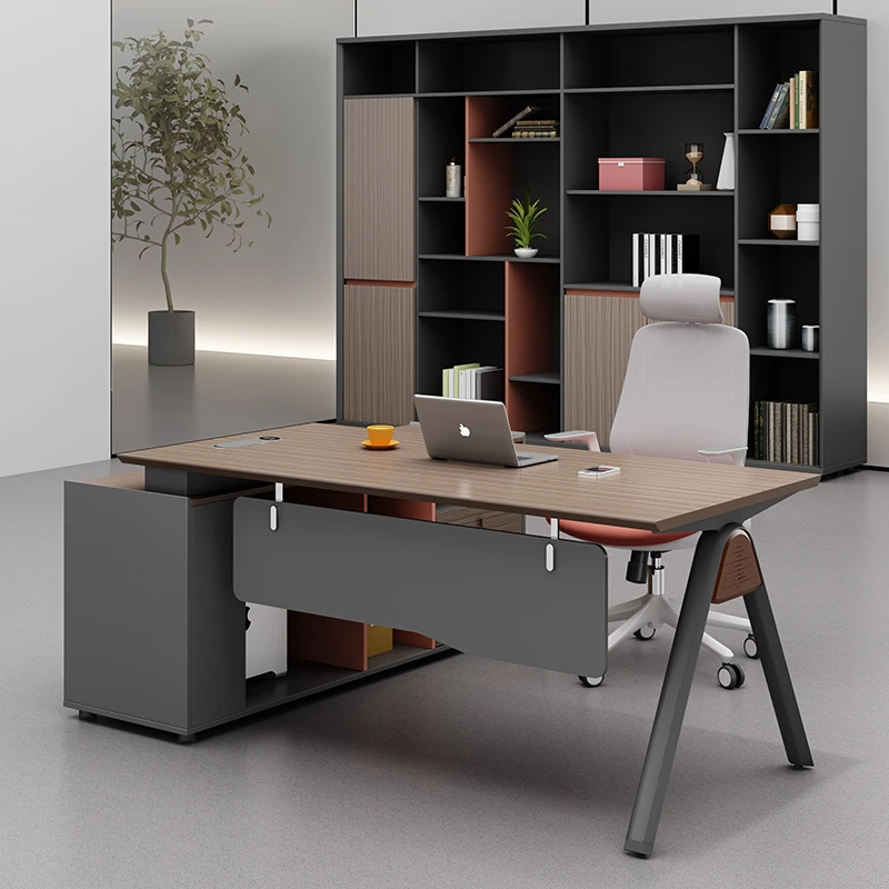 金鸾办公家具简约现代经理桌主管桌电脑桌椅组合总裁桌大班台