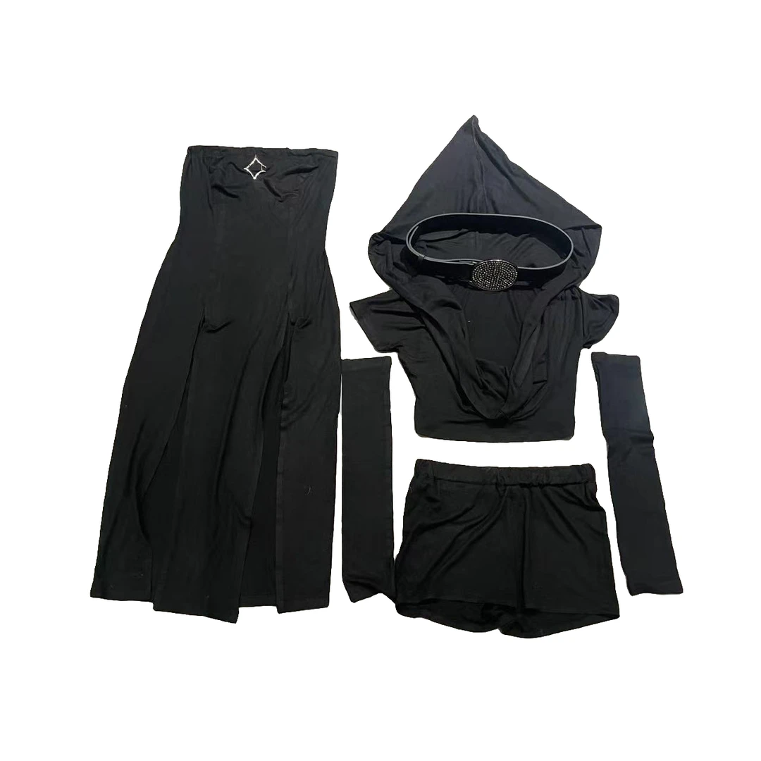 Coew July 暗黑废土小众套装无腰带124 清仓商品 No退No换