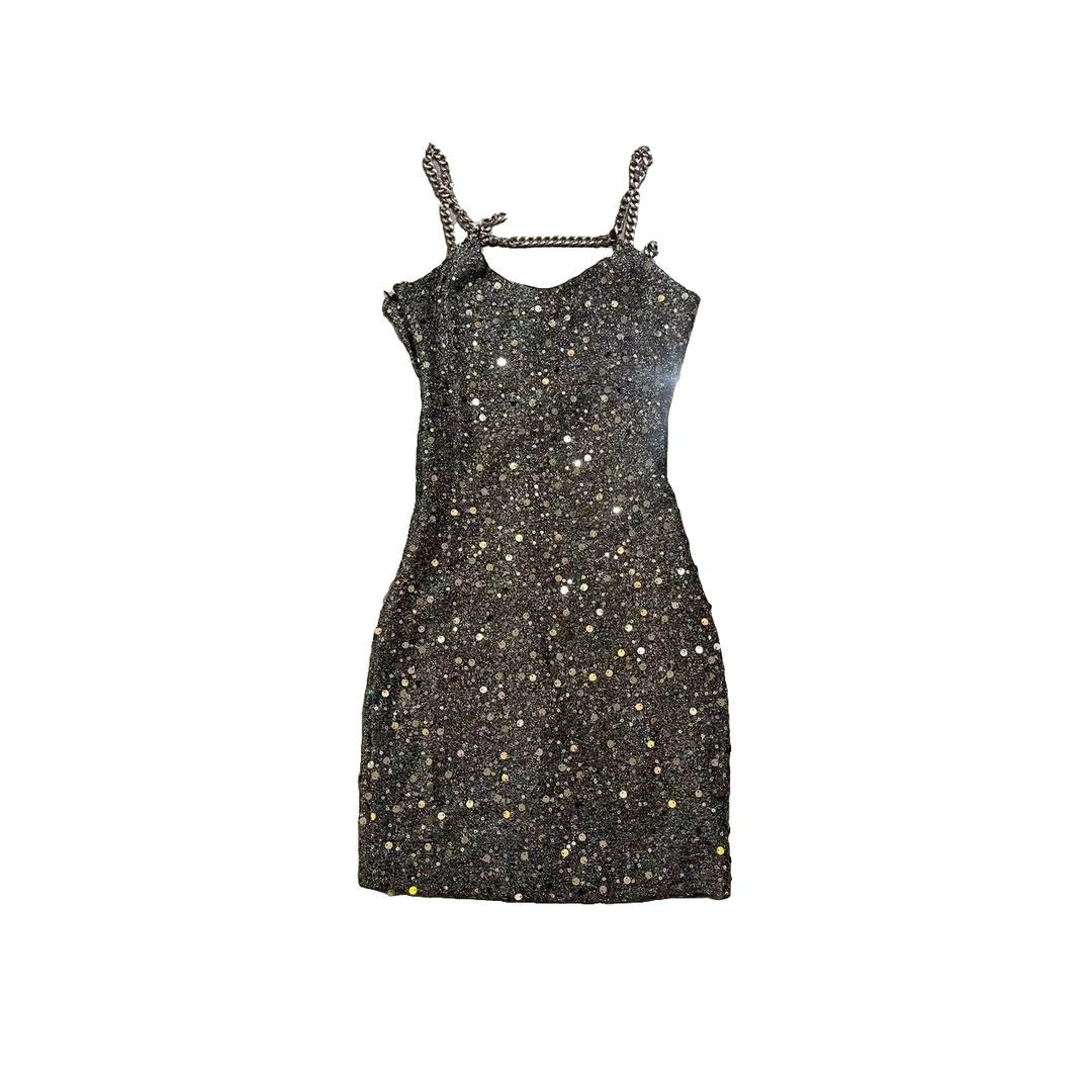 Coew July 原创设计  亮片吊带裙145 清仓商品 No退No换