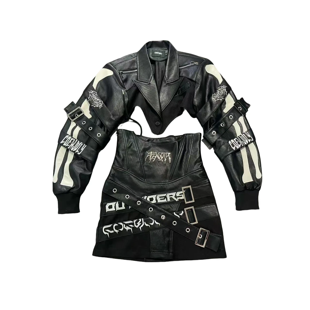 Coew July 原创设计 重工多腰带西装套装177微瑕No退换