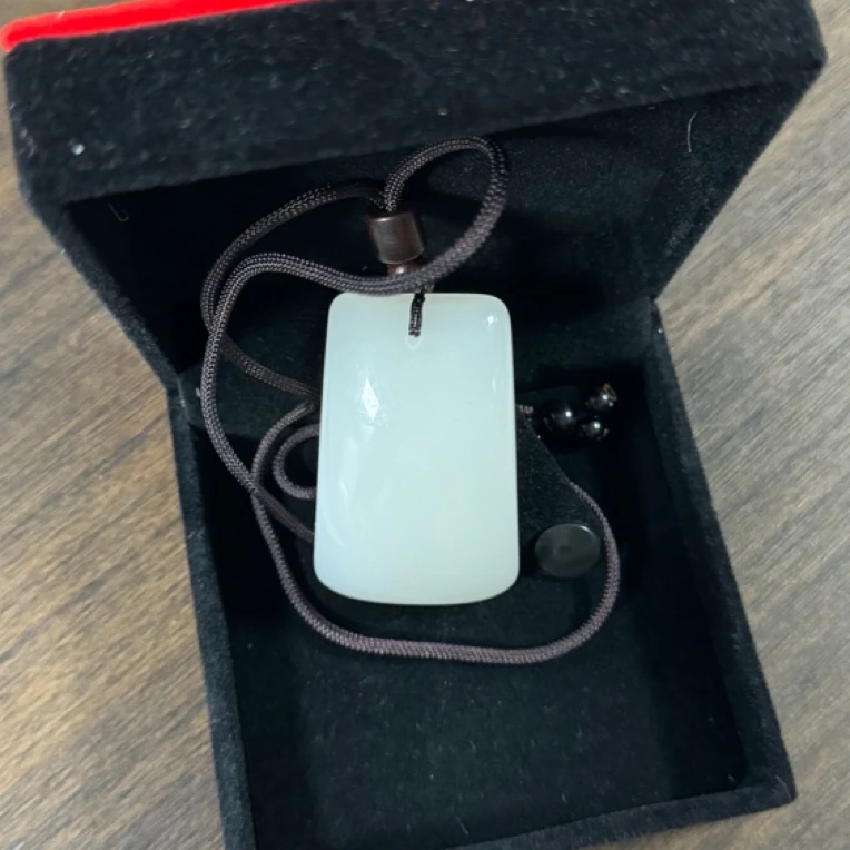 非金属仿水晶吊坠 海云母无事牌吊坠