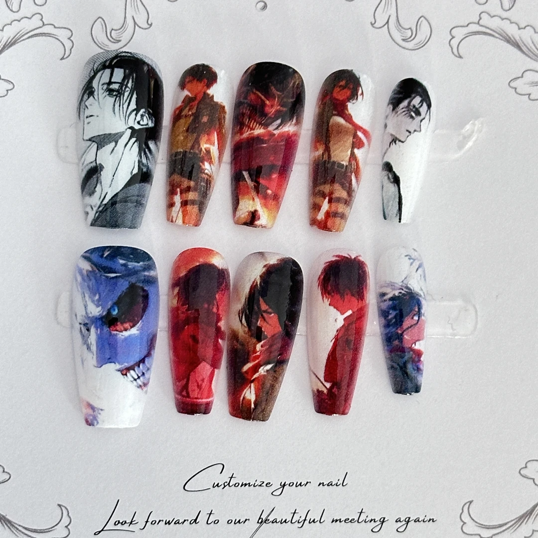 进击的巨人-三笠 艾化痛甲--进店搜IP--二次元痛甲动漫穿戴甲