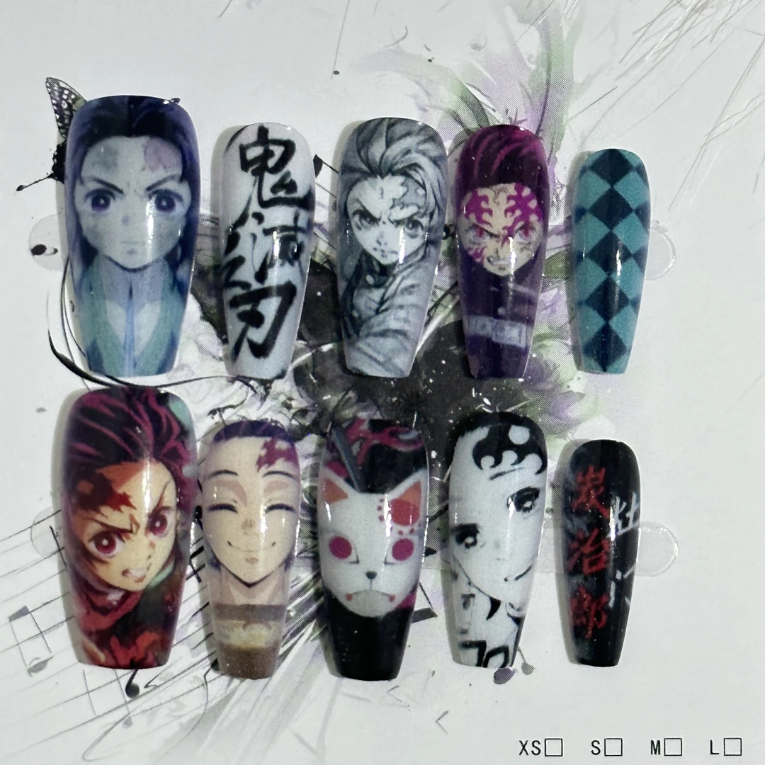 鬼灭-炭治郎痛甲--进店搜IP--二次元痛甲动漫穿戴甲