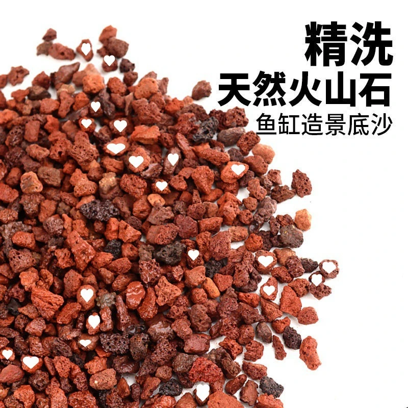 天然火山石鱼缸专用铺底水洗造景底砂装饰石头乌龟滤材水族火山岩