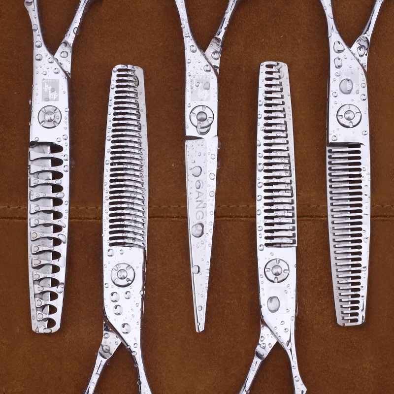 钢崎手工家用发型师剪子剪发廊剪碎发打薄理发剪刀无痕鱼骨剪刀