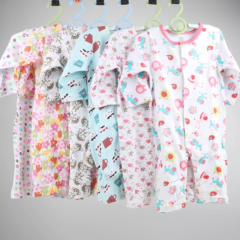 婴儿一体哈衣连体衣男宝女宝爬服春秋季宝宝衣服新生儿开胸哈衣