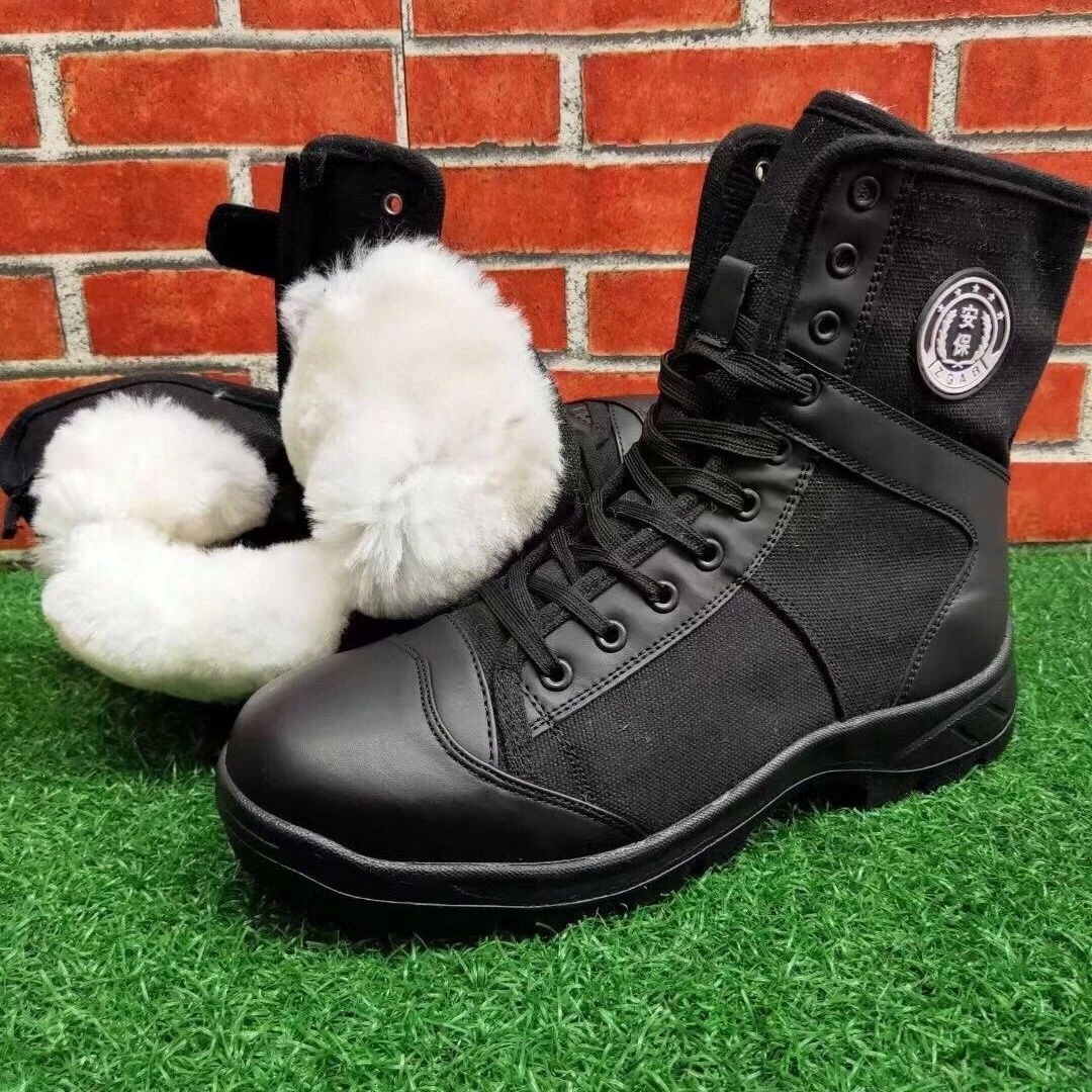 正品冬季透气作战特勤超轻作训训练高帮帆布安保靴户外执勤保安