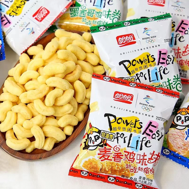 【盼盼】鸡味块8g *10包/15包/30包非油炸休闲食品宿舍解馋小零食
