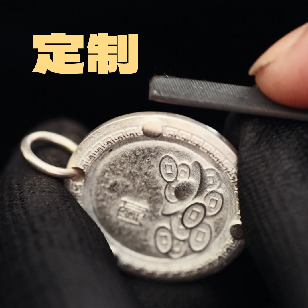 925银银制品 银饰定制链接非请勿拍小众个性吊坠戒指定做需求做旧
