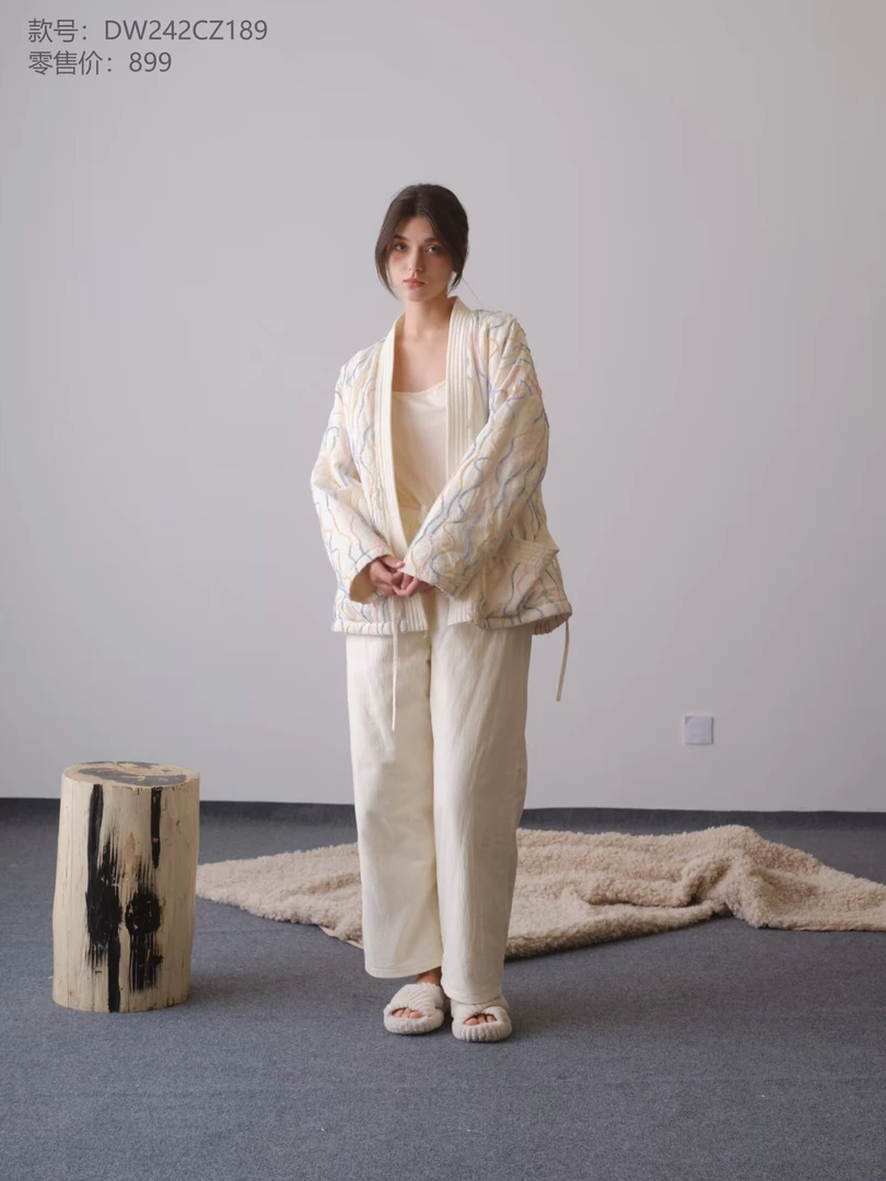 【蟲子姐姐专属】242-189朵朵可可女24秋冬家居服套装睡衣加厚女款