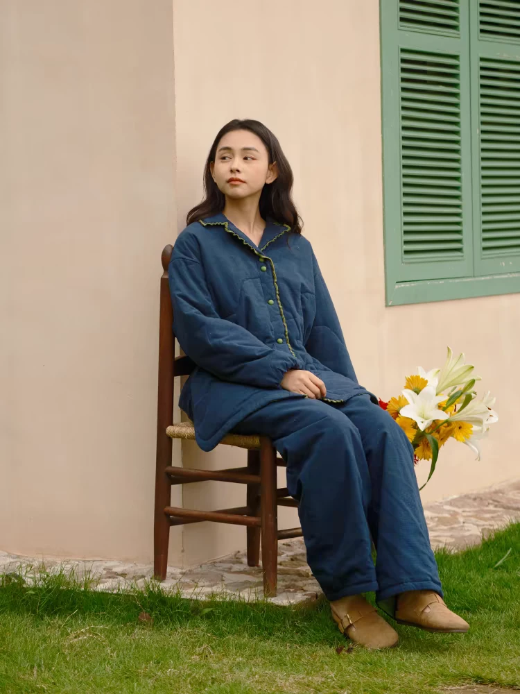 【蟲子姐姐专属】 朵朵可可242-244冬厚夹棉女家居服睡衣套装线上