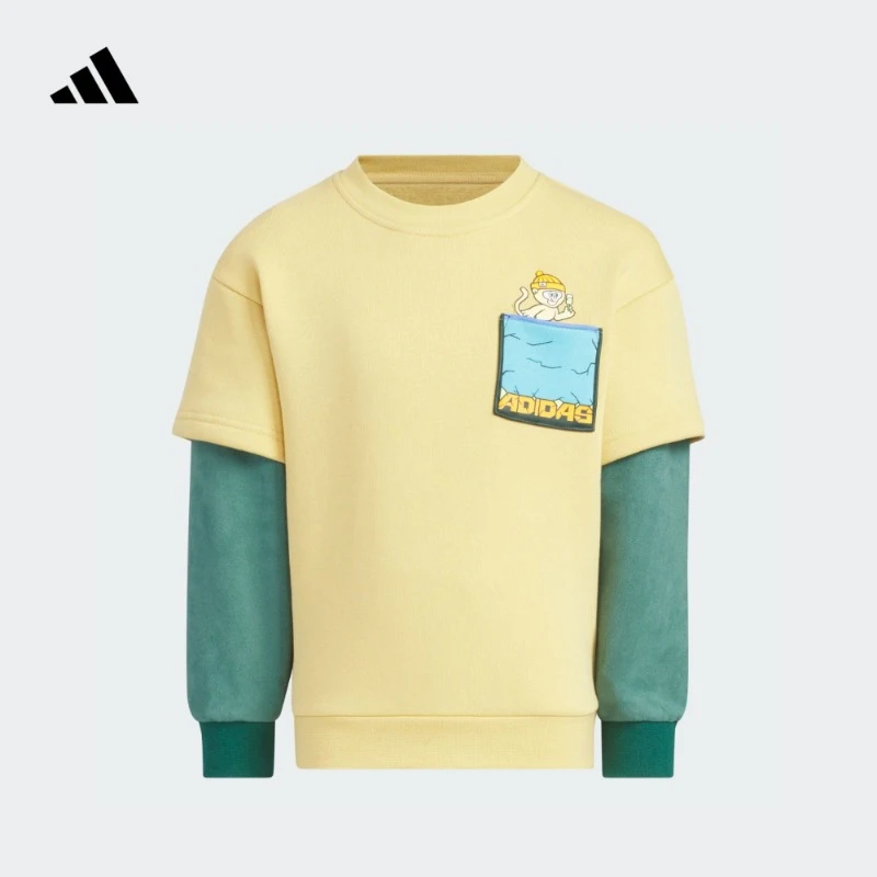 adidas阿迪达斯官方儿童装男小童长袖春秋款运动儿童卫衣 JJ4955