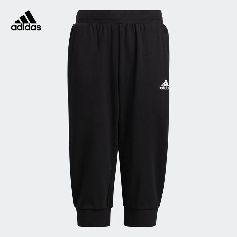 阿迪达斯官方儿童装男大童夏季舒适休闲运动七分裤 adidas HM0945