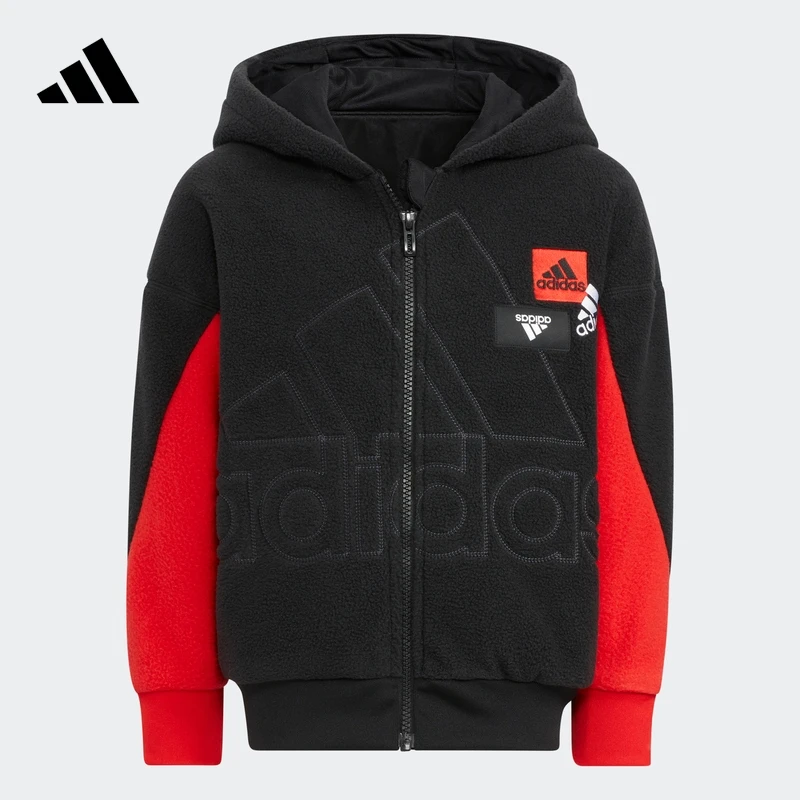 adidas阿迪达斯官方儿童装男小童运动连帽夹克外套儿童外套HM5200
