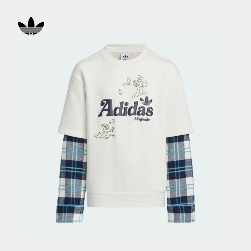 adidas阿迪达斯三叶草儿童装迪士尼联名男大童春季儿童卫衣JC6812