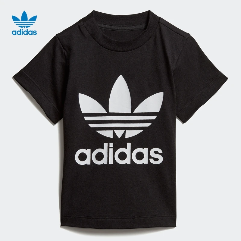 adidas阿迪达斯三叶草儿童装男婴童夏季休闲运动风短袖T恤 DV2829