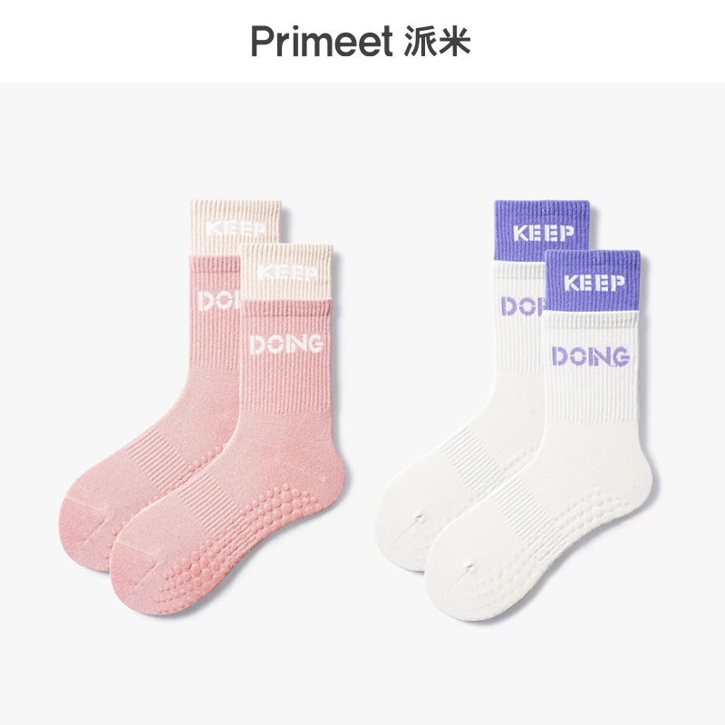 瑜伽袜女夏季薄款中筒防滑运动普拉提袜子春秋款配鲨鱼裤长袜ins