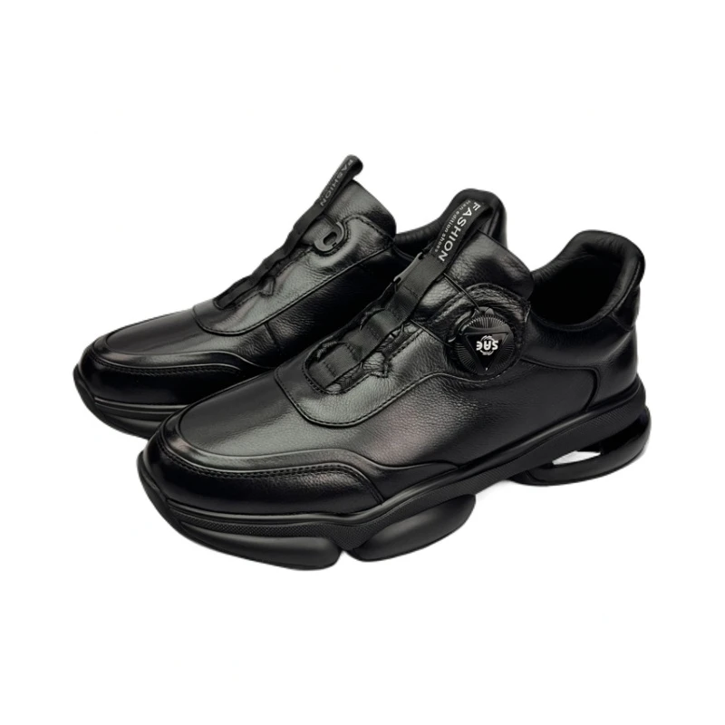 6035-1【有单有棉】科技旋转鞋扣一脚蹬设计休闲运动风气垫底百搭