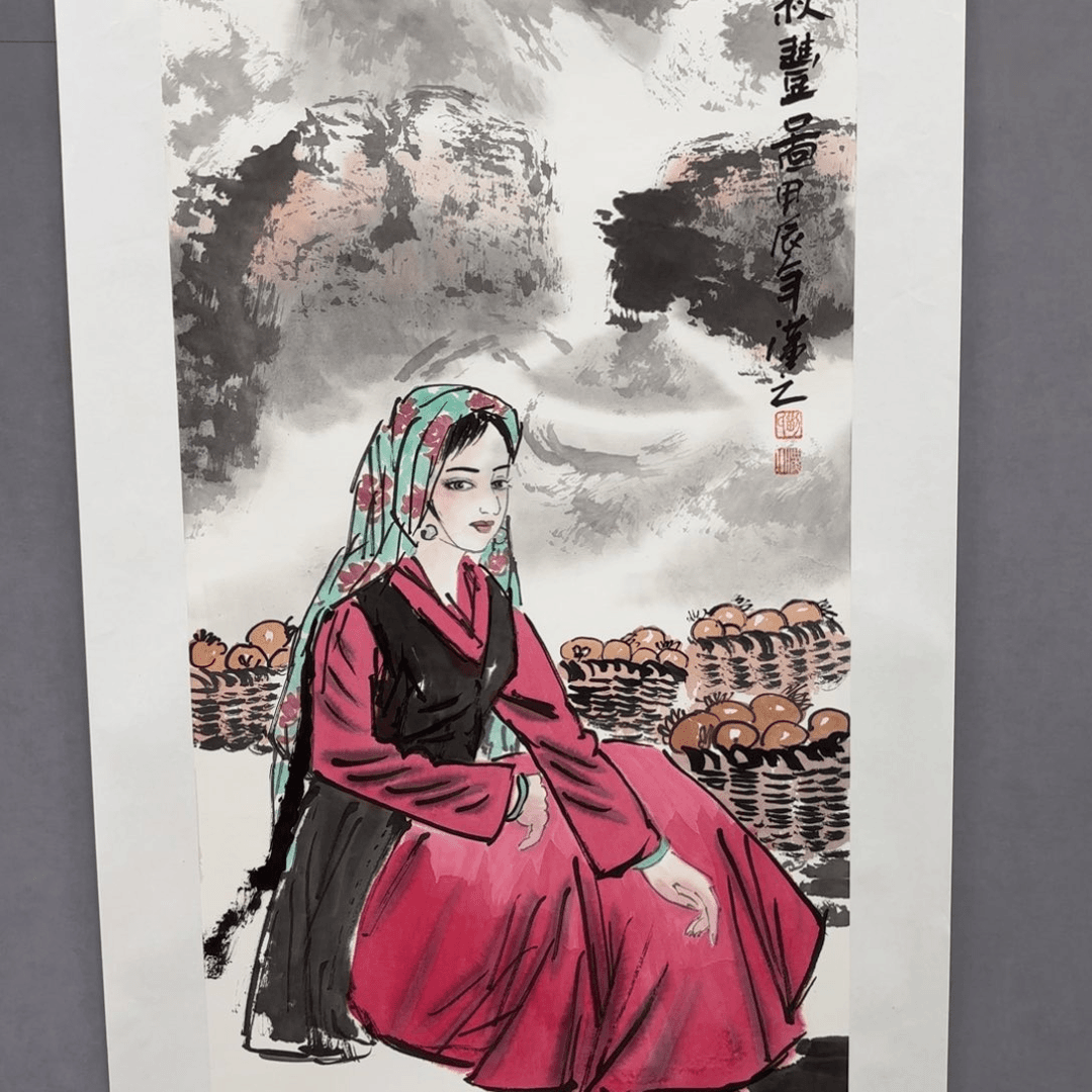 绘画艺术家真人真迹