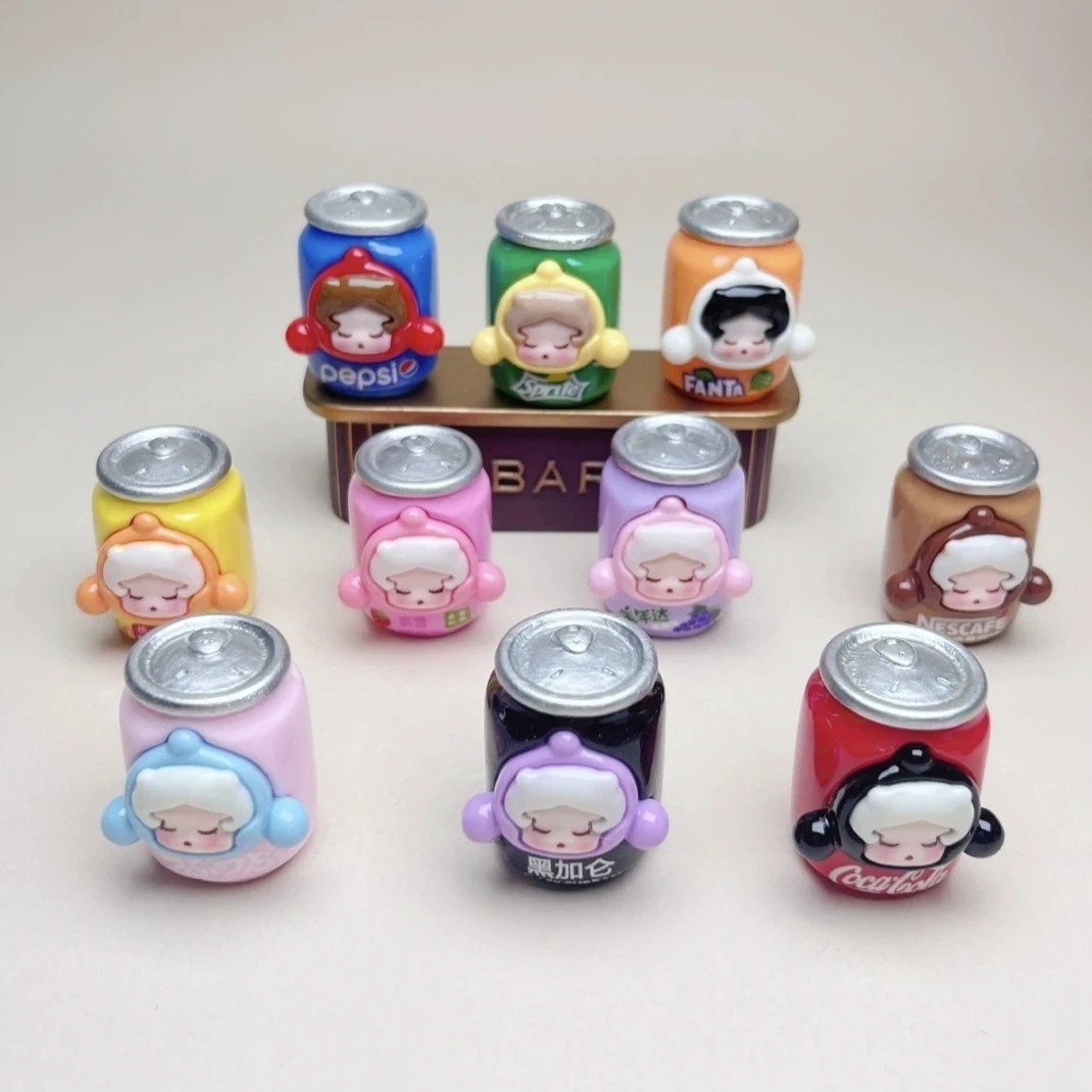 【许愿+对对碰】立体树脂饮料汽水易拉罐DIY饰品办公室钥匙扣