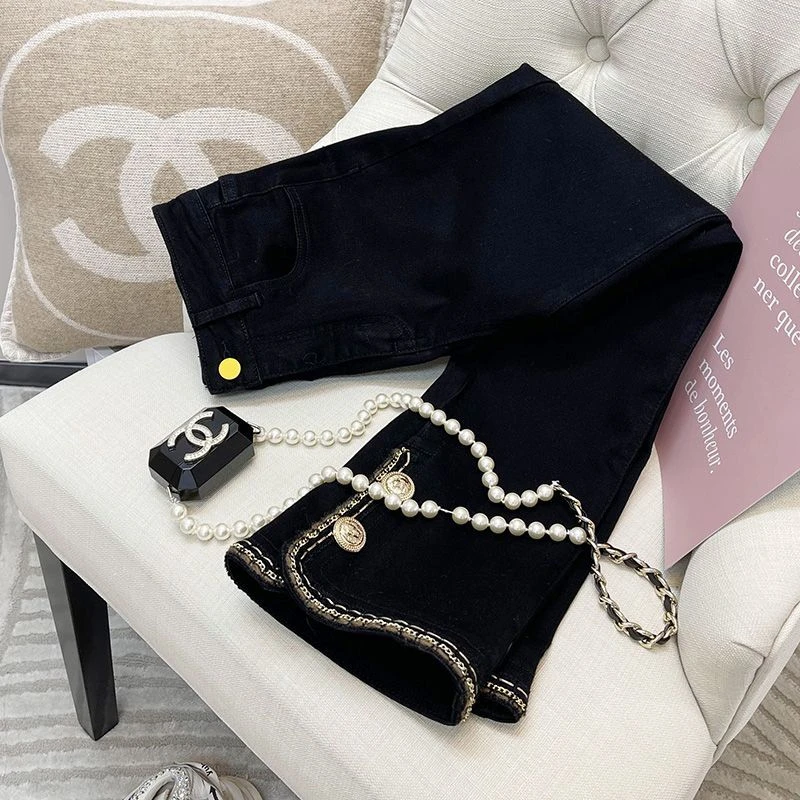 【小柒】女童高腰加绒喇叭裤春冬款2023新款小个子百搭休闲显JC105