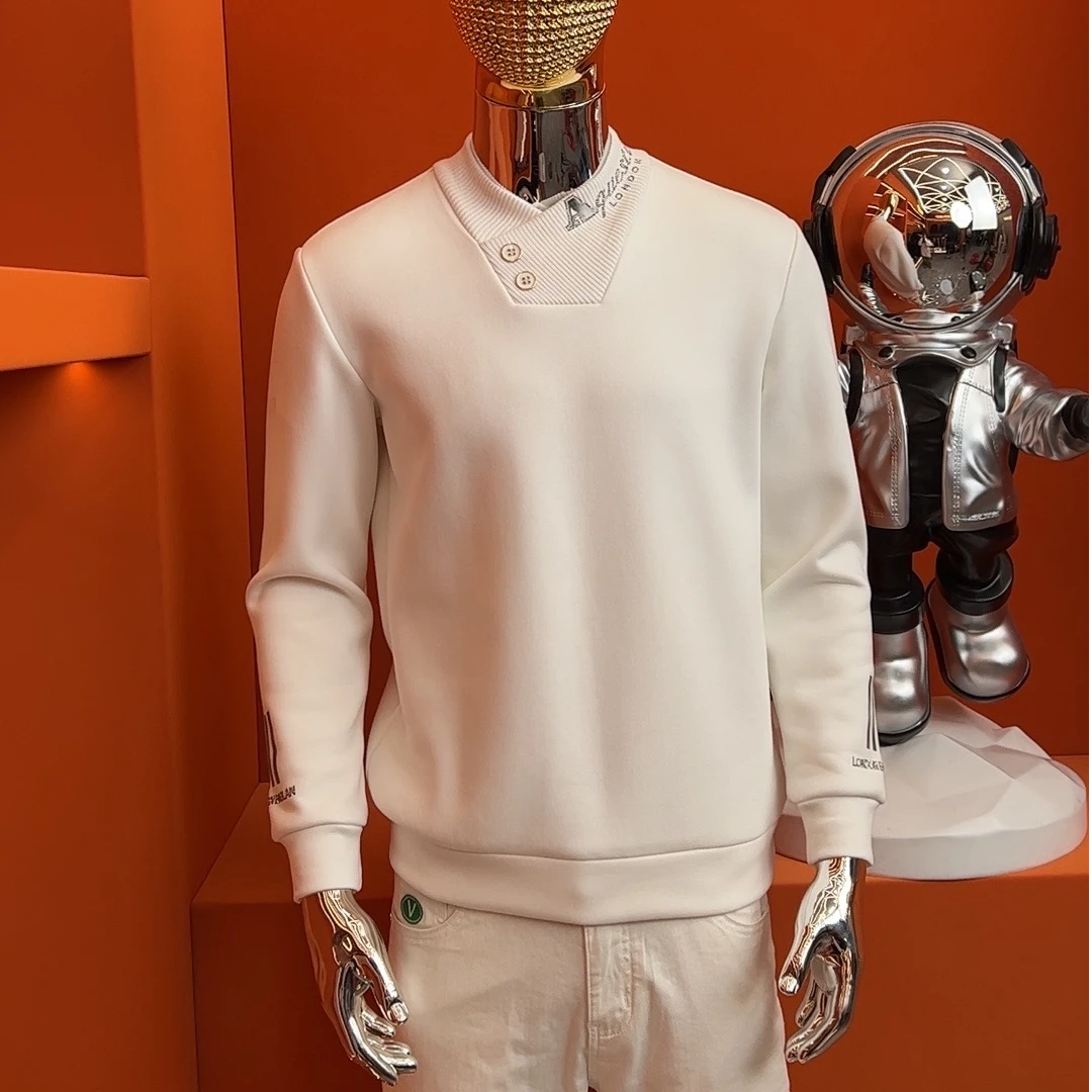 【半高领卫衣】欧货高领长袖卫衣秋冬男装男生休闲时尚轻奢5188