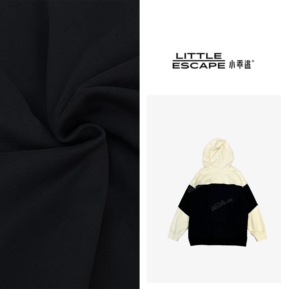 小乖逃X新款设计师黑白PG卫衣连帽保暖纯色秋冬231232
