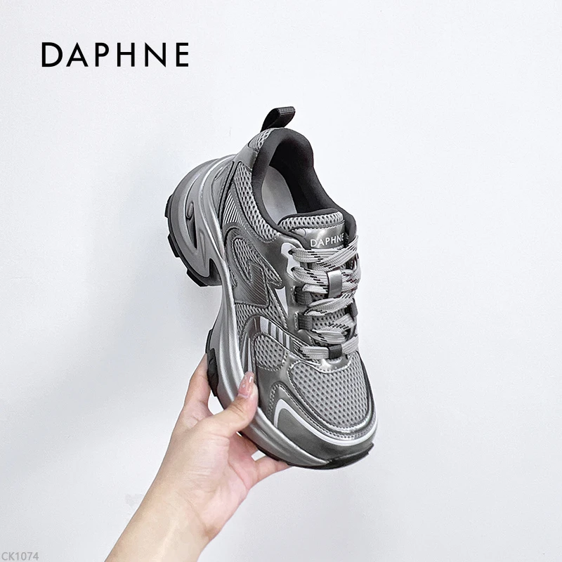 Daphne/达芙妮老爹鞋女2025夏季新款时尚百搭潮流厚底增高运动鞋