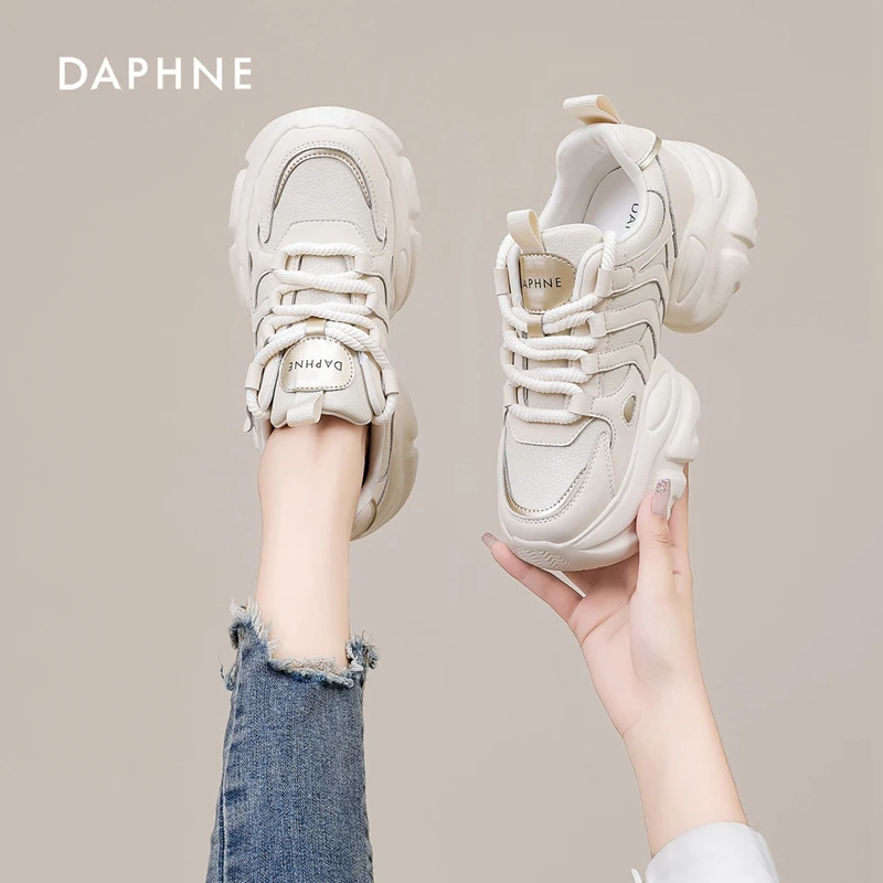 Daphne/达芙妮老爹鞋女ins潮2025夏季新款时尚百搭厚底休闲运动鞋