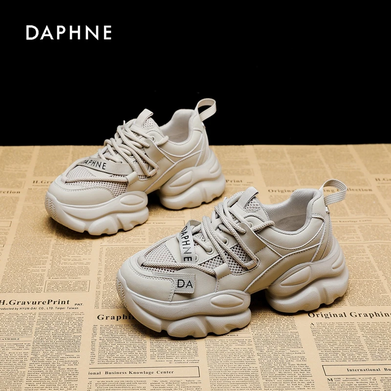 Daphne/达芙妮老爹鞋女2025夏季新款ins网红时尚厚底休闲运动鞋