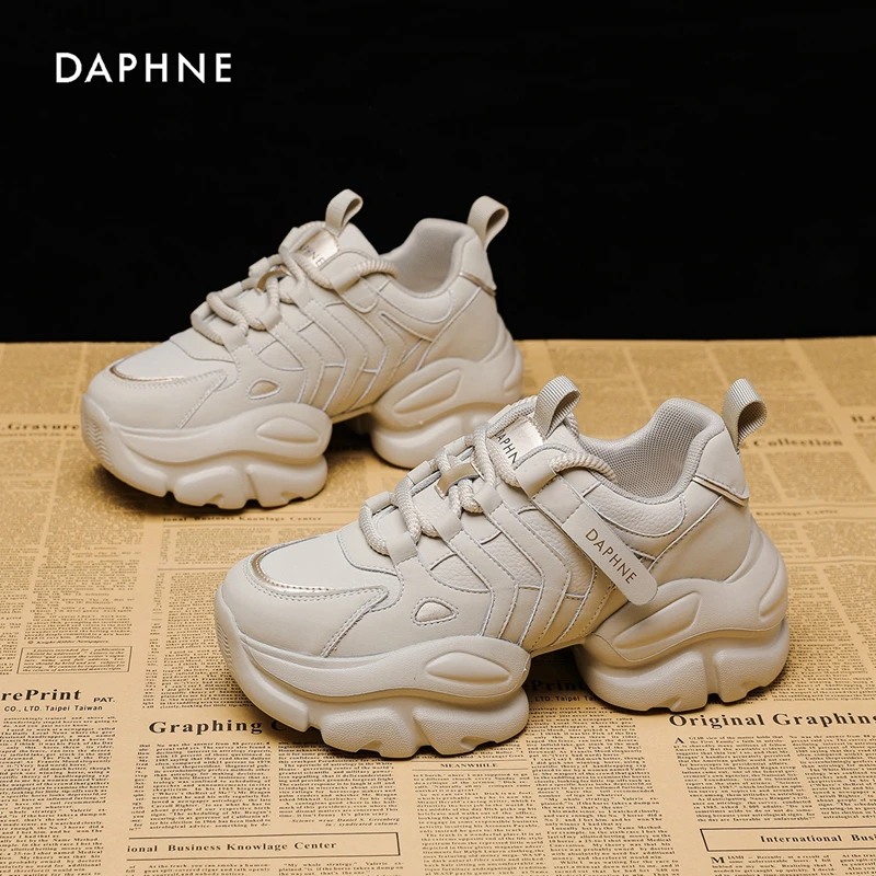 Daphne/达芙妮老爹鞋女2025夏季新款时尚百搭厚底休闲运动鞋子