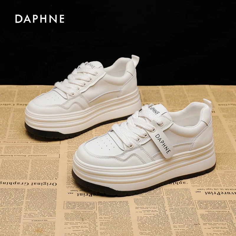 Daphne/达芙妮小白鞋女2024夏季新款ins潮时尚韩版休闲板鞋