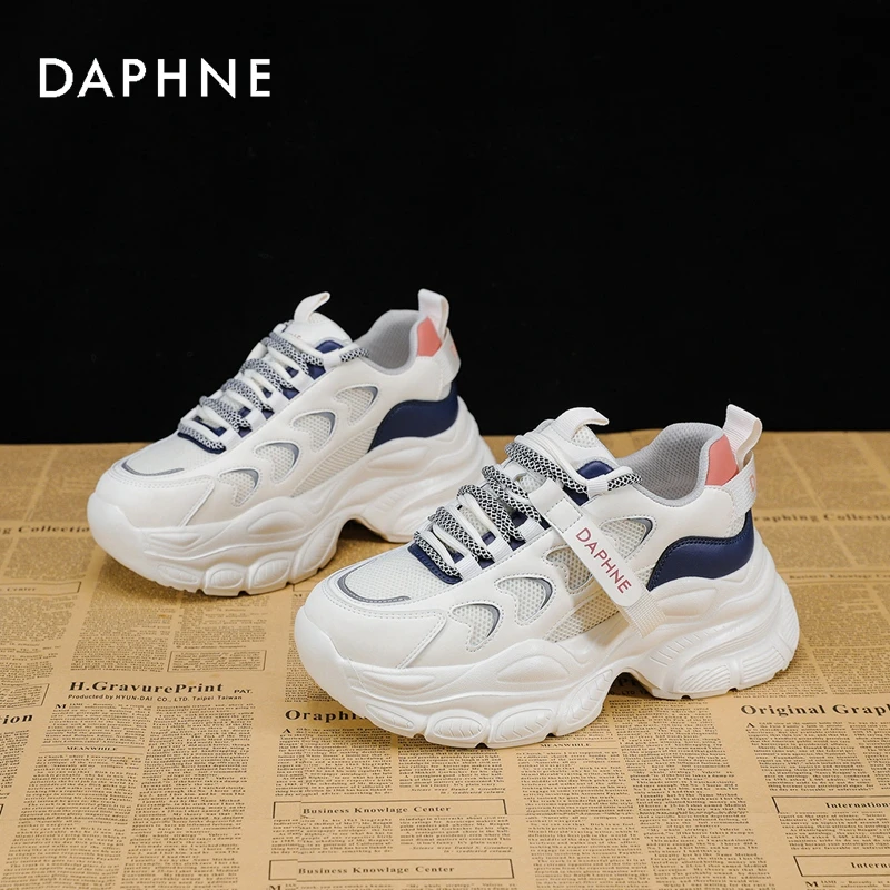 Daphne/达芙妮老爹鞋女ins潮2025春季新款百搭厚底运动鞋休闲女鞋