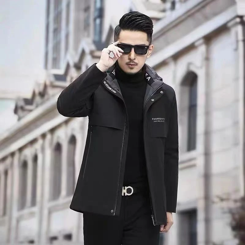 2024男士高端真皮草可拆卸派克服LY2188