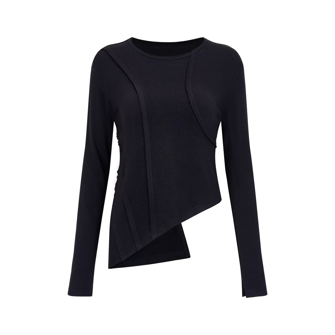 ANNAMOOER · 设计师品牌黑色不规则打底 AM63Z013/406C