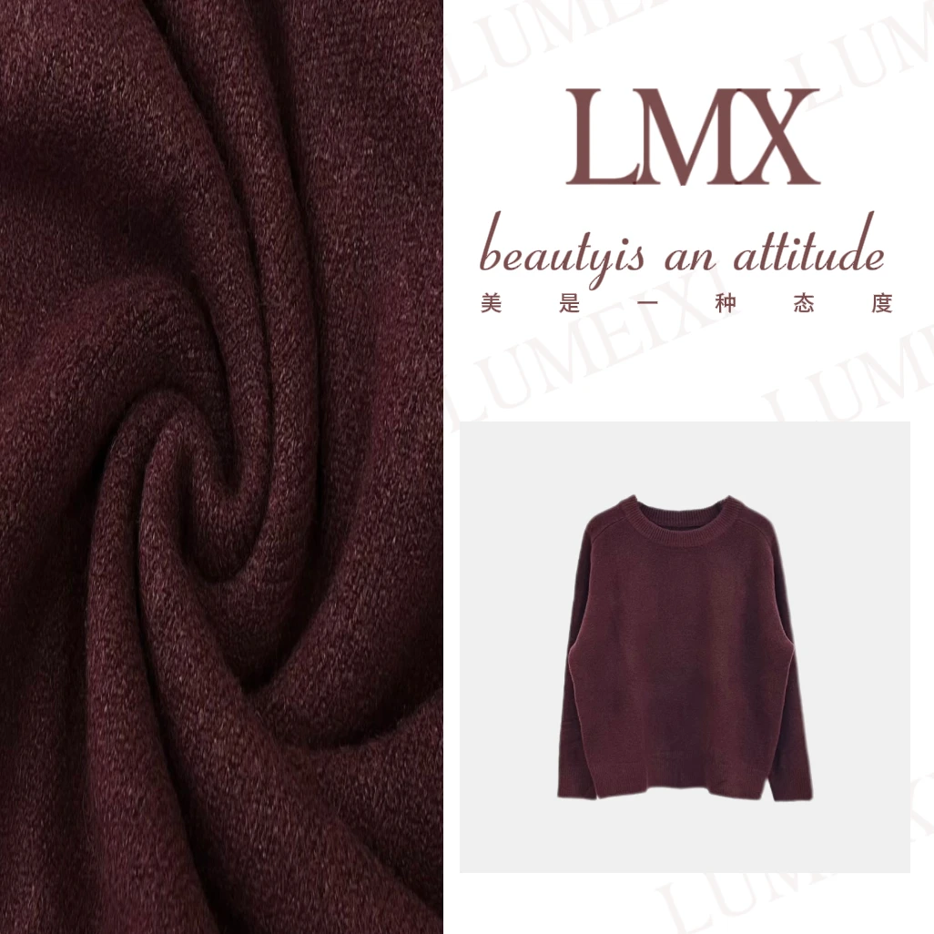 LMXPPJ【柏林恋歌】秋冬法式高级感时尚气质针织衫NK88112